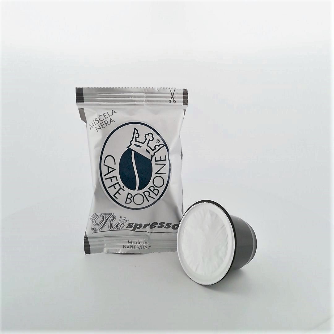 100 Capsule Caffe’ Borbone Respresso Miscela Nera Compatibili Nespresso