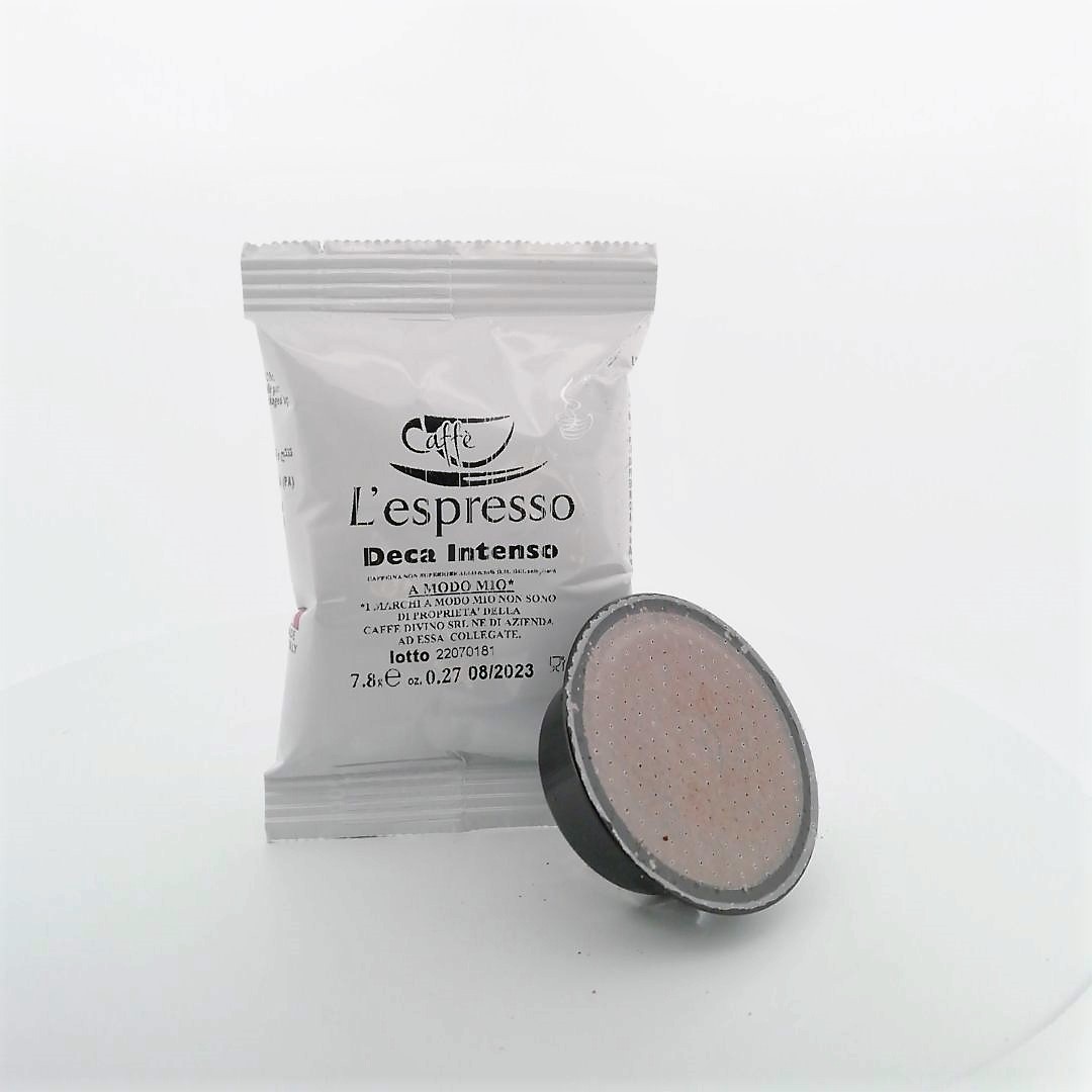 100 Capsule Compatibile A Modo Mio “L’Espresso” Miscela Dek