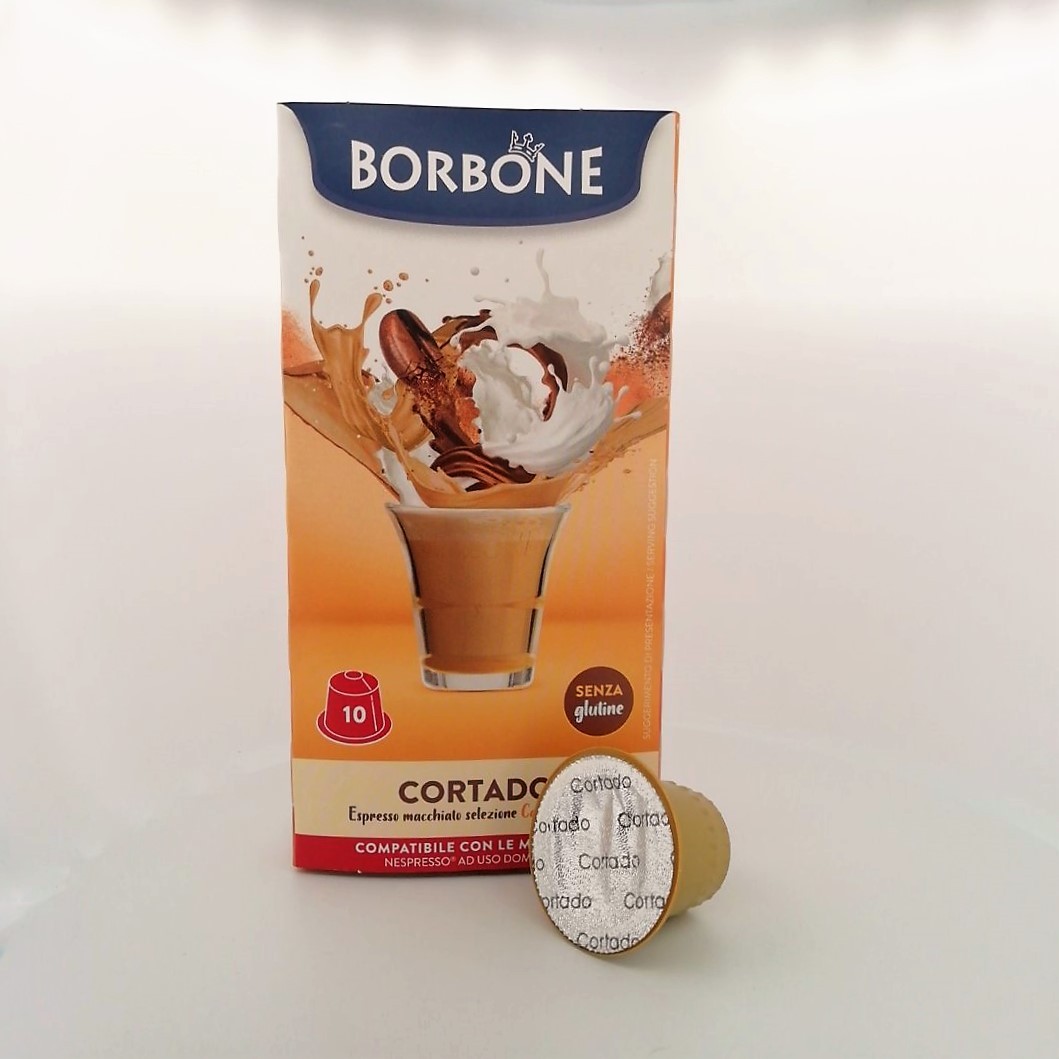 10 Capsule Borbone Compatibili Con Macchine Ad Uso Domestico Nespresso®* Cortado