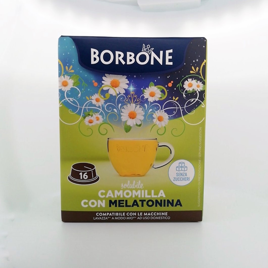 16 Capsule Borbone Compatibili macchine Lavazza A Modo Mio ®* Camomilla con melatonina